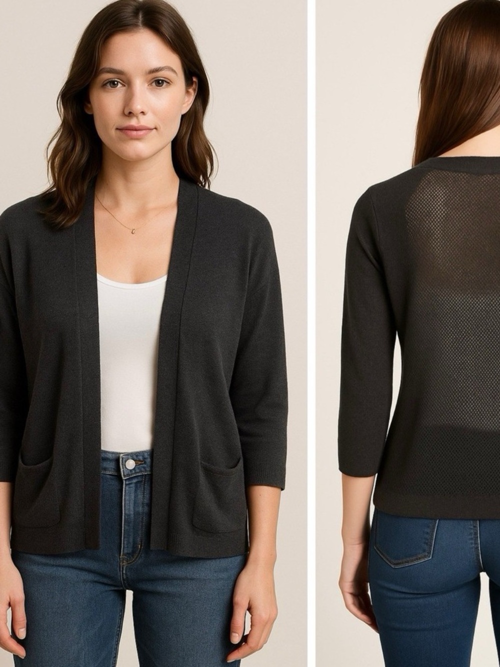 Zadig & Voltaire Birdy cardigan merino wool charcoal grey